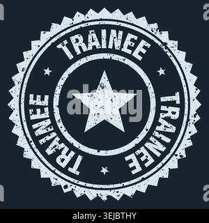 trainee stamp. trainee white grunge round stamp Stock Vector