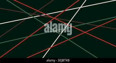 Random chaotic lines. Abstract geometric pattern. Outline monochrome texture vector Stock Vector