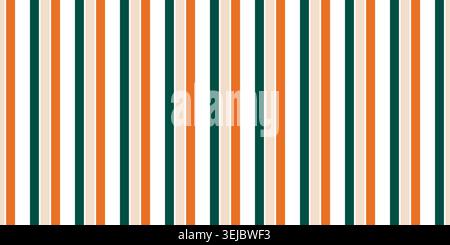Colorful Seamless stripe pattern design. vintage stripes background Stock Vector