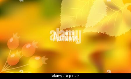 Abstract autumn mesh background with colorful gradient element and smooth texture. For branding advertising web design banner and marketing material. vector illustration. Stock Vector