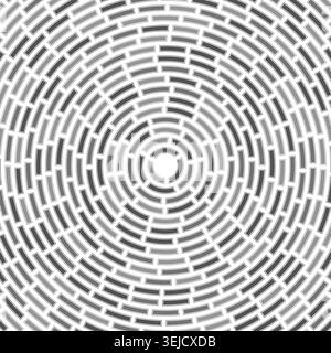 Segments centered. Abstract pattern. Solid cells in frame. Heavy weight. Large padding. Creative vector illustration. Stock Vector