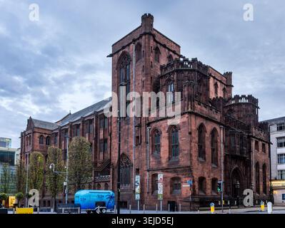 The historic John Rylands Library on Deansgate in Manchester city centre, England, UK Stock Photo