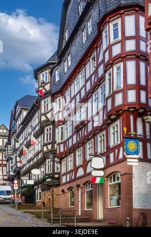 Street in Marburg, Germany Stock Photo