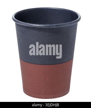 Empty paper disposable cup for coffee and tea on isolated background Stock Photo