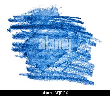 Hatching with blue pen on isolated background Stock Photo