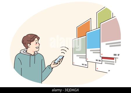 Male developer create web application Stock Photo