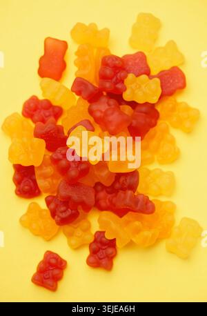 Vitamins for children,  as jelly gummy bears candy Stock Photo