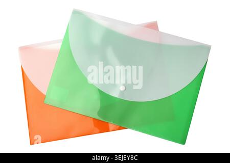 Plastic folders Stock Photo