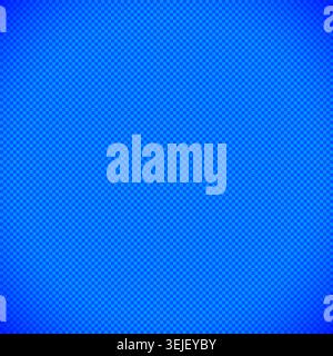Blue pixel chess grid background with checkered pattern Stock Vector