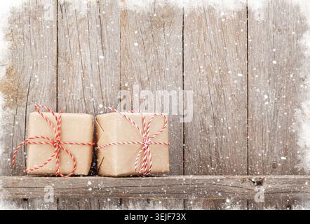Christmas gift boxes Stock Photo