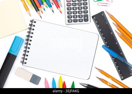 School and office tools Stock Photo