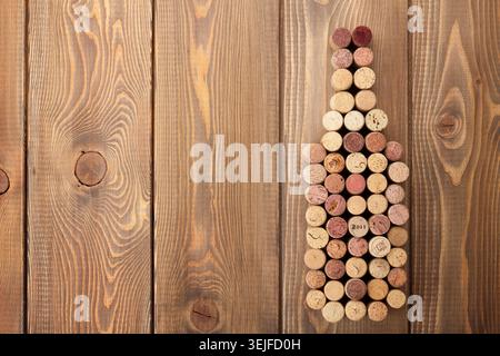 Wine bottle shaped corks Stock Photo