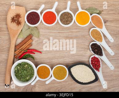 Various spices selection Stock Photo