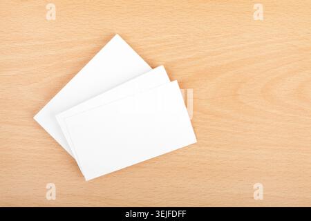 Blank business cards Stock Photo