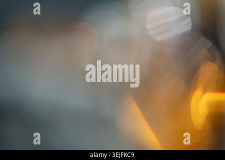 Abstract Light Refractions and Soft Bokeh Background for Innovation Concepts Stock Photo