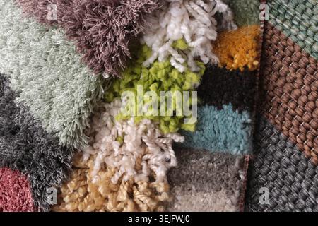 Samples of collection carpet, for backgrounds or textures Stock Photo