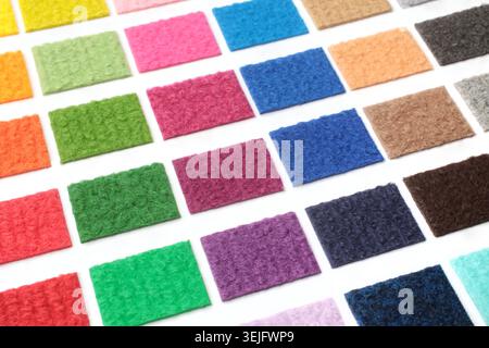Samples of collection carpet, for backgrounds or textures Stock Photo