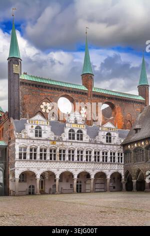 Lubeck Town Hall, Germany Stock Photo