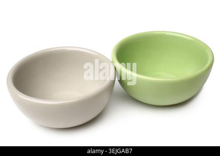 Colored ceramic bowls Stock Photo
