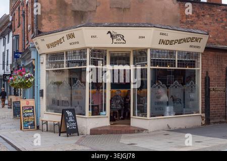 The Whippet Inn Micropub in Lichfield, Staffordshire, England. Stock Photo