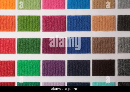 Samples of collection carpet, for backgrounds or textures Stock Photo