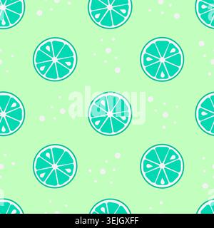 Lime green seamless pattern. Vector design. Stock Vector