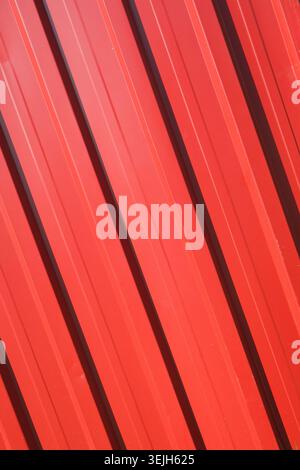 Background metal leaf red , iron profile texture Stock Photo