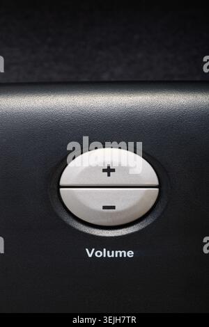 black key on a computer keyboard to control volume Stock Photo