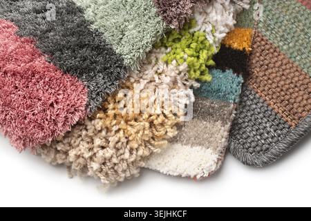 Samples of collection carpet Stock Photo