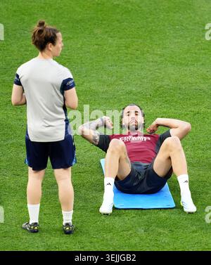 David Raya of Arsenal during the Arsenal MD-1 Press Conference ahead of ...