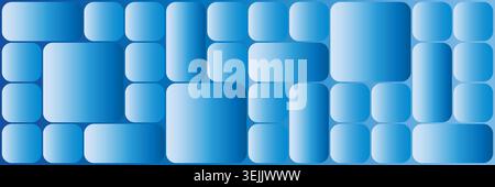 Abstract blue background with cubes. Vector Stock Vector