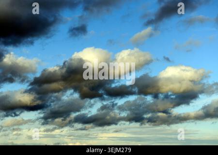 Cumulus clouds, rain clouds, thunderclouds, thunderstorms Stock Photo