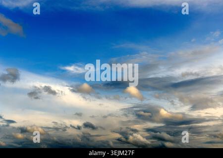 Cumulus clouds, rain clouds, thunderclouds, thunderstorms Stock Photo