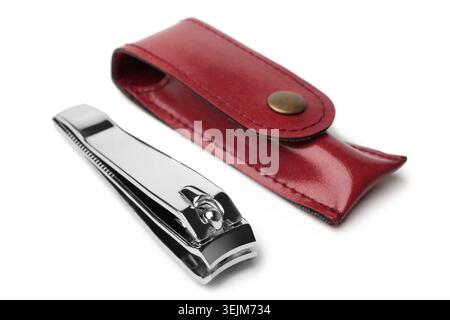 Nail clipper with case Stock Photo