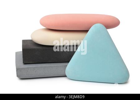 Colorful erasers Stock Photo