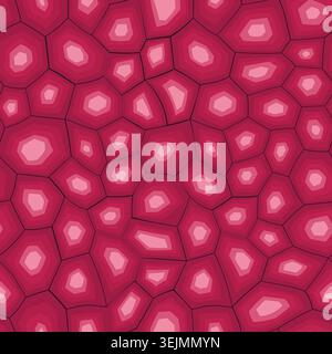 Abstract modern turtle shell seamless pattern. Animals trendy background. Pink tortoise decorative vector illustration for print, fabric, textile Stock Vector