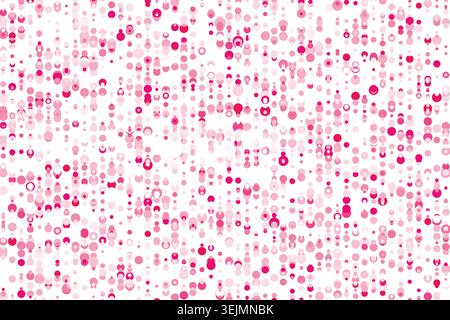 Abstract fashion polka dots background. White dotted pattern with rainbow gradient circles. Template design for invitation, poster, card, flyer Stock Vector