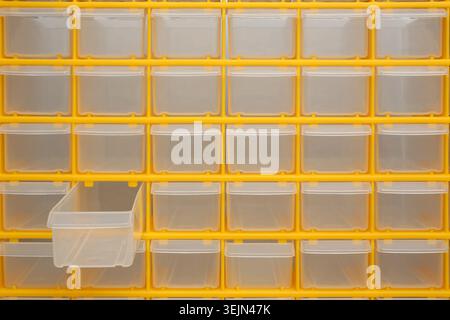 Plastic box organizer Stock Photo