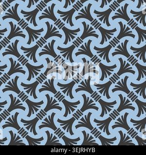 Diagonal Interlocking Abstract Tassel Design Stock Vector