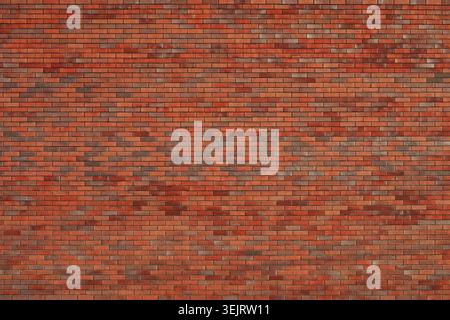 Red brick wall texture. Exterior. New building. Stock Photo