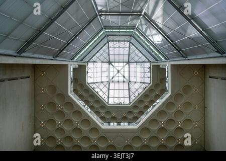 Doha, Qatar - March 10, 2026: Interior of a modern cultural landmark Museum of Islamic art Doha Qatar Stock Photo