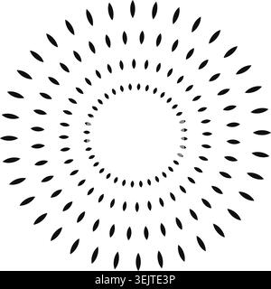 Sunburst radial burst element design. Firework explosion isolated icon vector illustration Stock Vector
