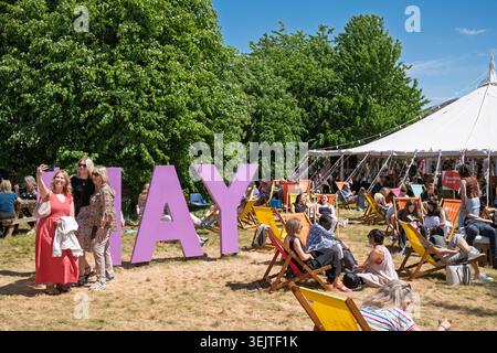 The Hay Festival, May 2026 Stock Photo