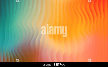 Abstract Vibrant Soft Stripped Glass Fluid Gradient Background. Vector Colorful BG Stock Vector