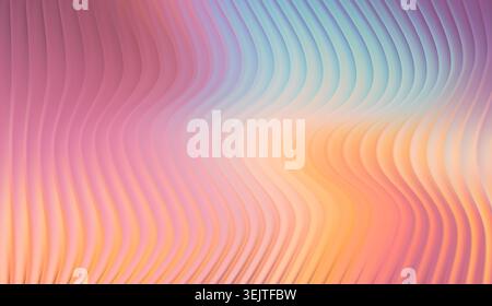 Abstract Vibrant Soft Stripped Glass Fluid Gradient Background. Vector Colorful BG Stock Vector