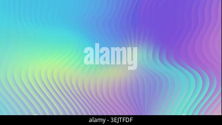Abstract Vibrant Soft Stripped Glass Fluid Gradient Background. Vector Colorful BG Stock Vector