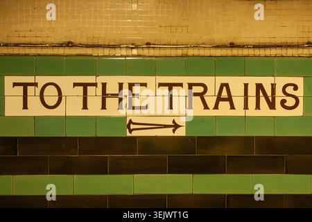 To The Trains Stock Photo