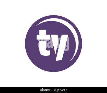 TY sport emblem or team logotype. Ball logo with a combination of Initial letter T and Y for balls shop, sports company, training, club badge. Vector Stock Vector