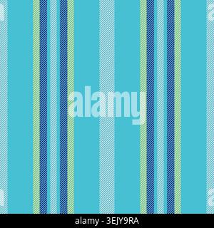 Lapan background seamless stripe, daisy vertical lines fabric. Curniture textile pattern texture vector in cyan and gainsboro colors palette. Stock Vector