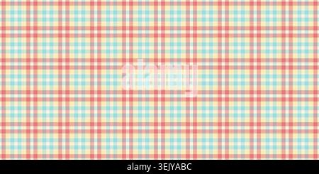 Up pattern plaid check, straight vector texture background. Podium seamless fabric textile tartan in light and cornsilk colors palette. Stock Vector